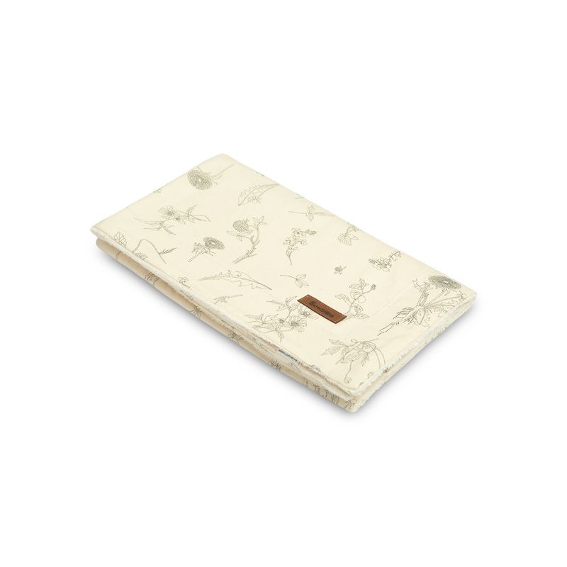 Manta Eco Flores Plush Sensillo 80x100 para Bebé