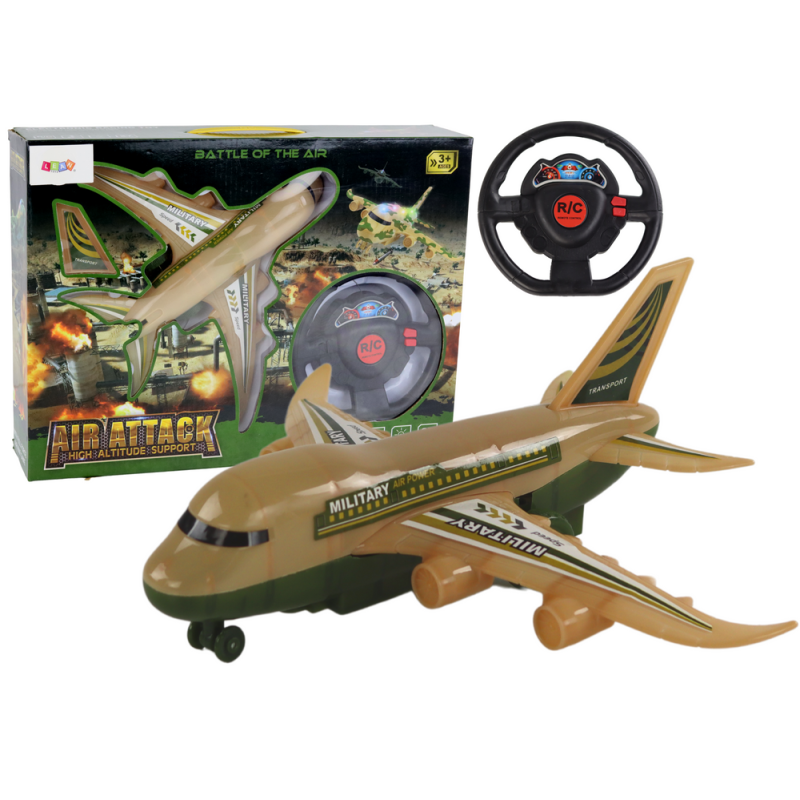 Avión de Control Remoto Militar Camo con Luces