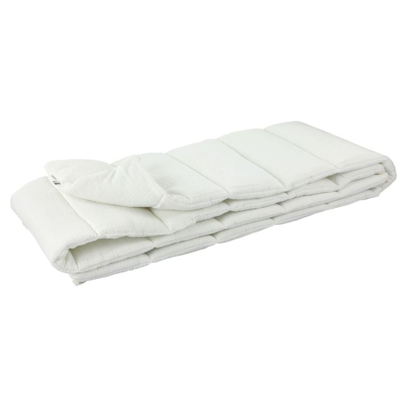 Protector de Cama y Parque Trixie Bliss White - Algodón Orgánico