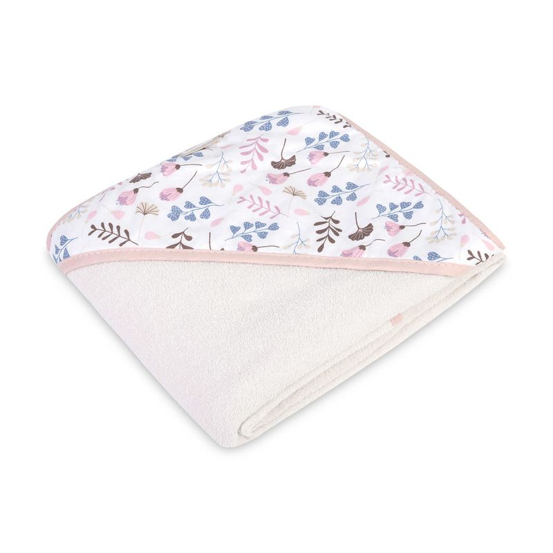 Capa de baño infantil con capucha rizo Luvi Twigs rosa 100x100 cm