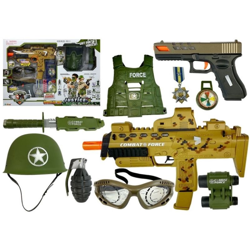 Set de aventura y exploración infantil Lean Toys, vista con accesorios