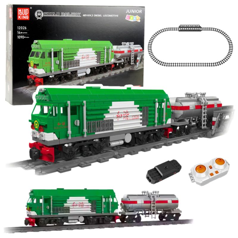 Tanque de tren controlado por remoto de bloques de construcción