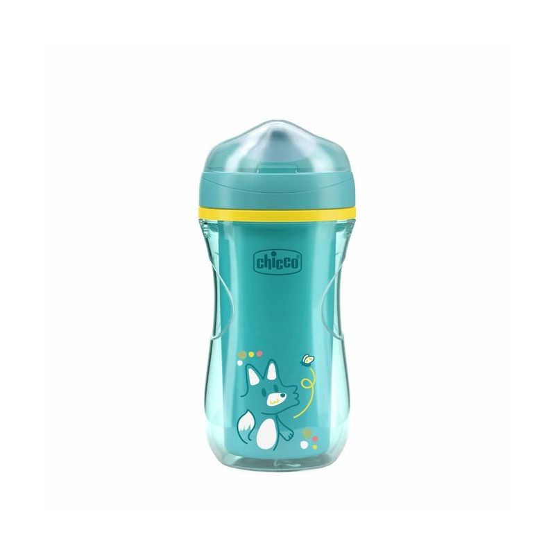 Taza Térmica Chicco 266ml con Boquilla Dura Turquesa