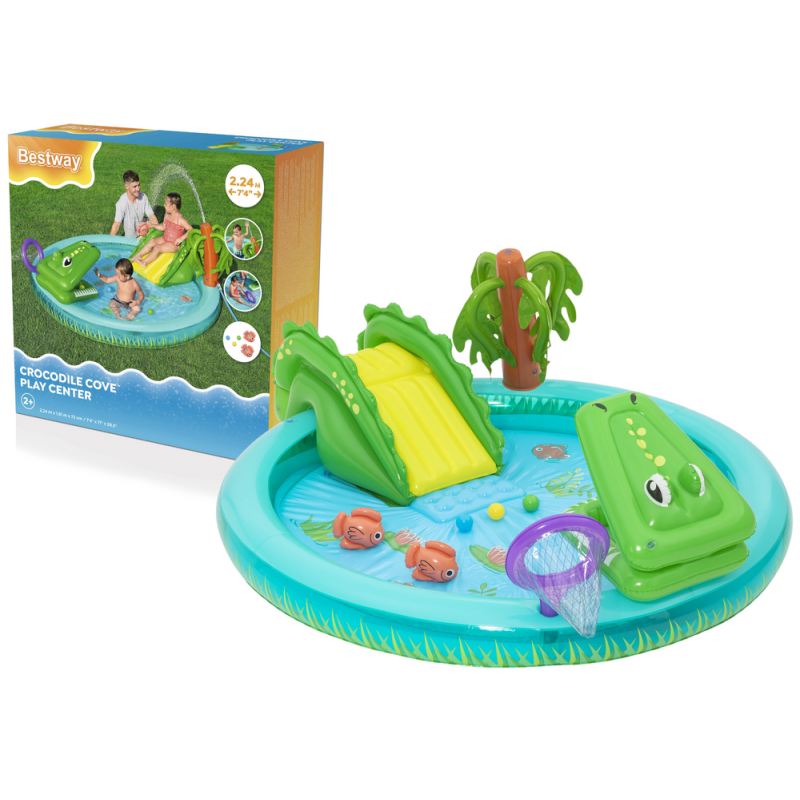 Parque Inflable Cocodrilo 224 x 181 x 72 cm