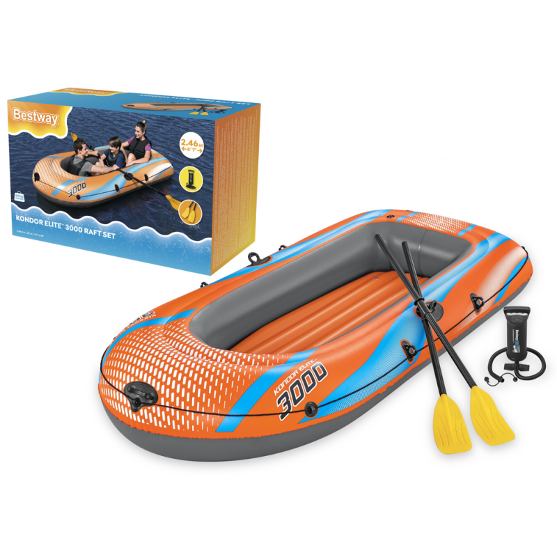 Bote Inflable 3 Plazas 246 x 122 cm Bestway 61145