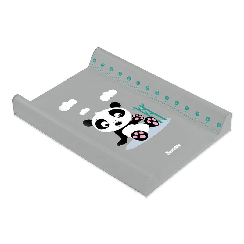 Cambiador Suave Sensillo - Panda Gris - Ideal para Bebés
