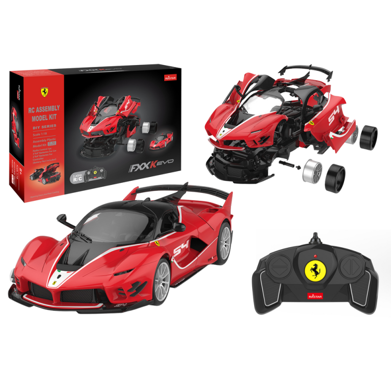 Bloques de Construcción Rastar 1:18 Ferrari FXXK EVO Rojo