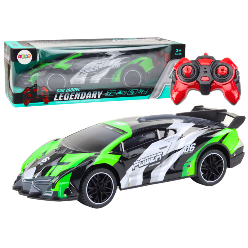 Coche Deportivo Teledirigido RC 1:10 25km/h Verde