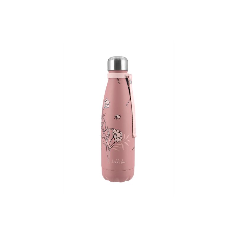 Botella térmica Kikkaboo 500ml Flora Blush, ideal para bebé