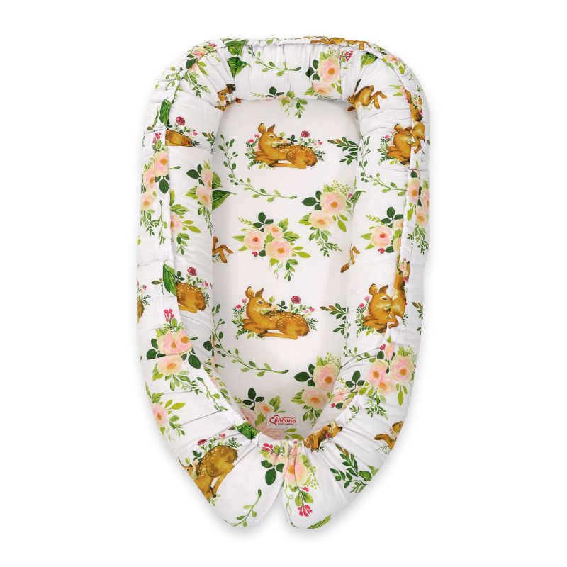 Baby Nest Double-sided Premium Cocoon For Infants Bobono - In The Forest