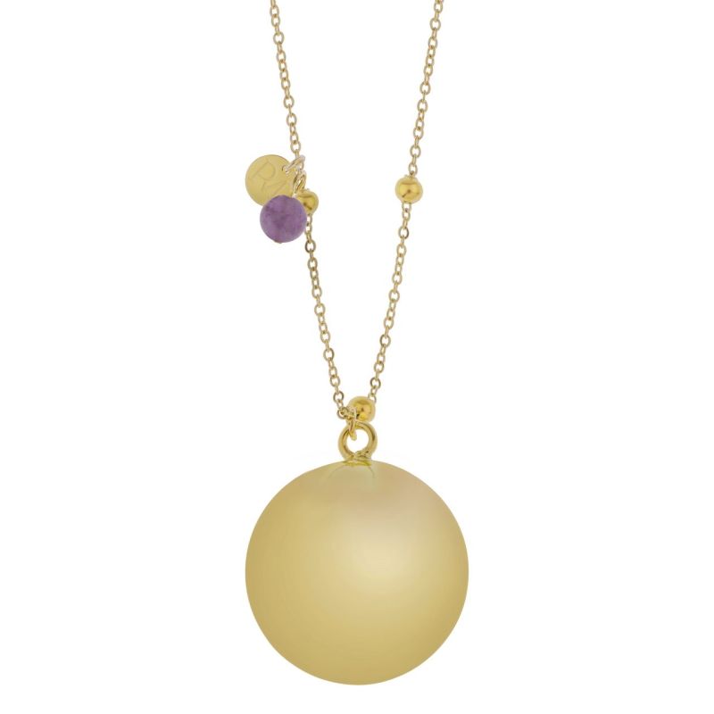 Llamador de Ángeles Proudmama Bola Olivia Gold/Amethyst