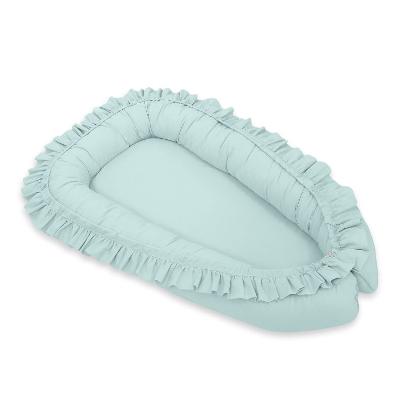 Baby Nest Premium Cocoon For Infants With A Ruffle My Sweet Baby- Mint