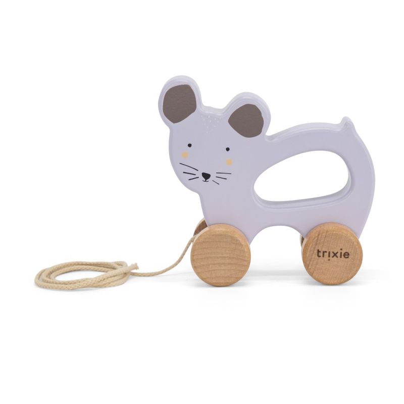 Arrastre de Madera Mrs. Mouse - Trixie, Juguete Infantil