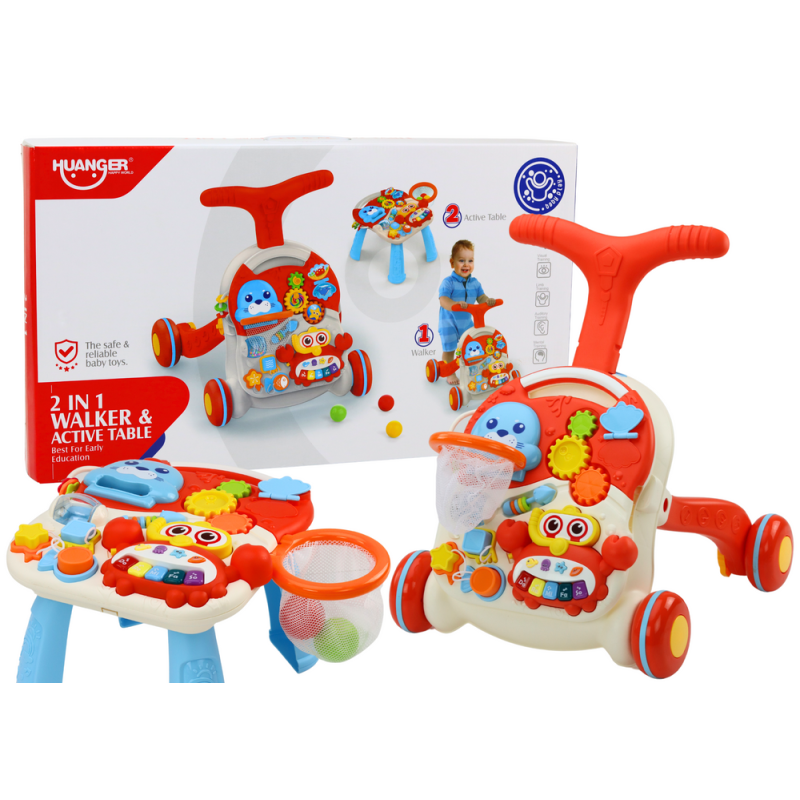 Mesa Interactiva Educativa 2 en 1 Roja