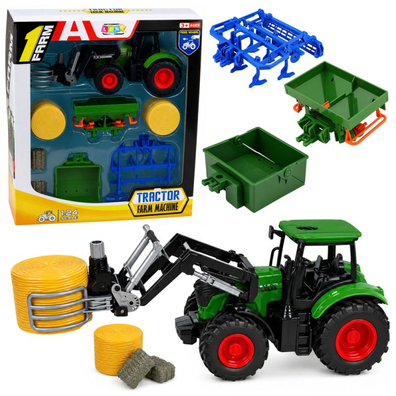 Set Agrícola Tractor Infantil con Remolque y Accesorios