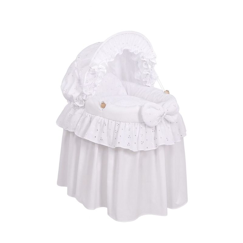 Cesta de Mimbre para Muñecas My Sweet Baby - Aurora Blanca