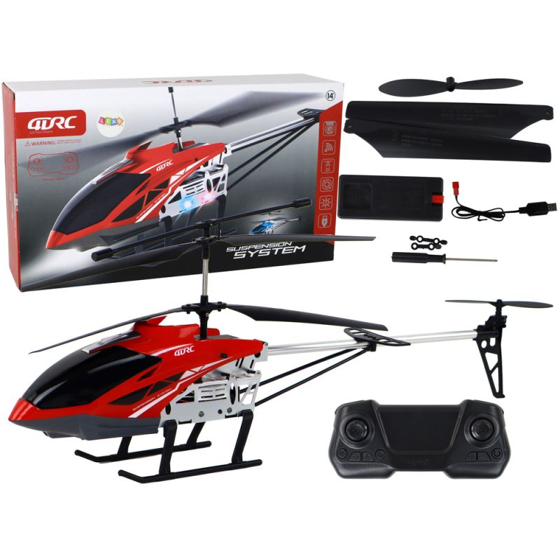 Helicóptero RC Control Remoto 70 cm Color Rojo
