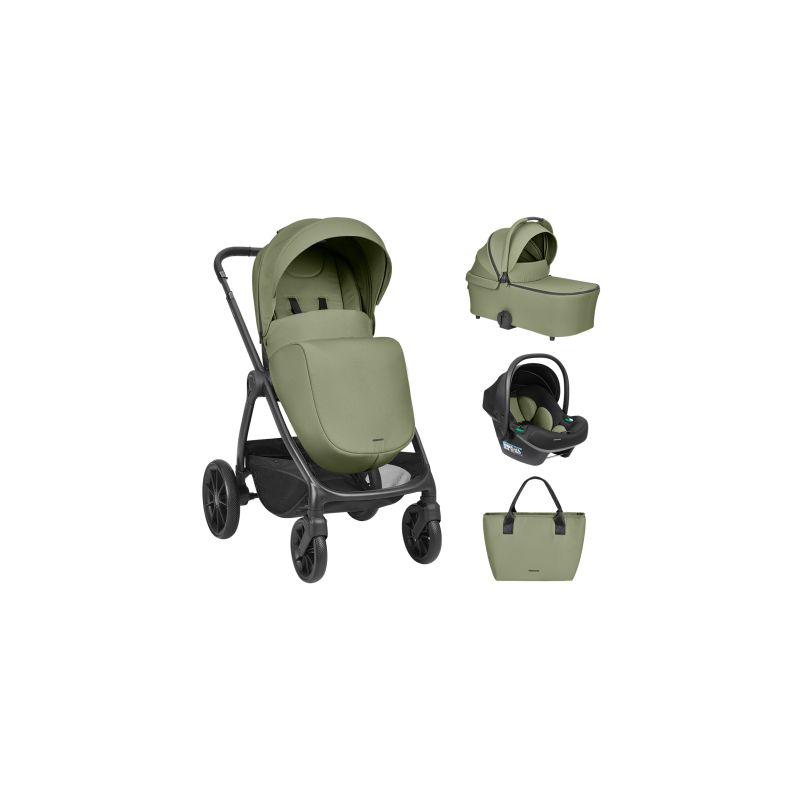 Carrito de Bebé 3en1 Verde Militar Kikkaboo Modena