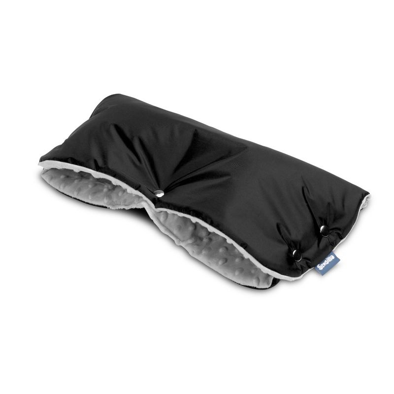 Manopla para silla de paseo Sensillo Minky - Negra