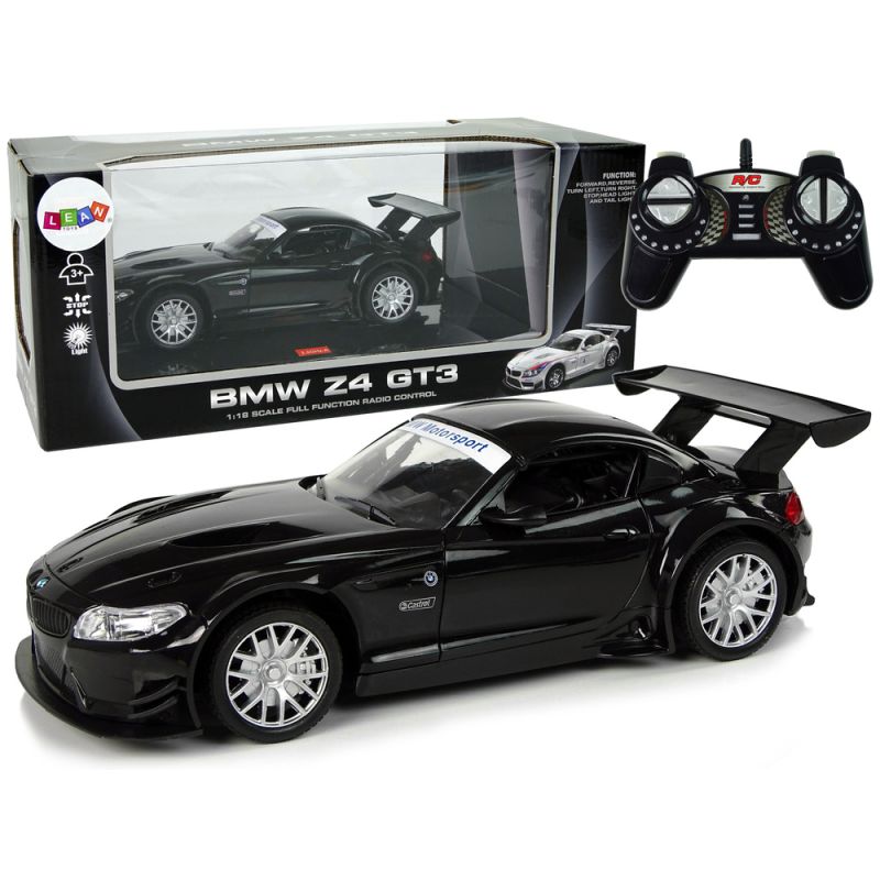 Coche Deportivo R/C 1:18 BMW Z4 GT3 Negro 2.4 G con Luces
