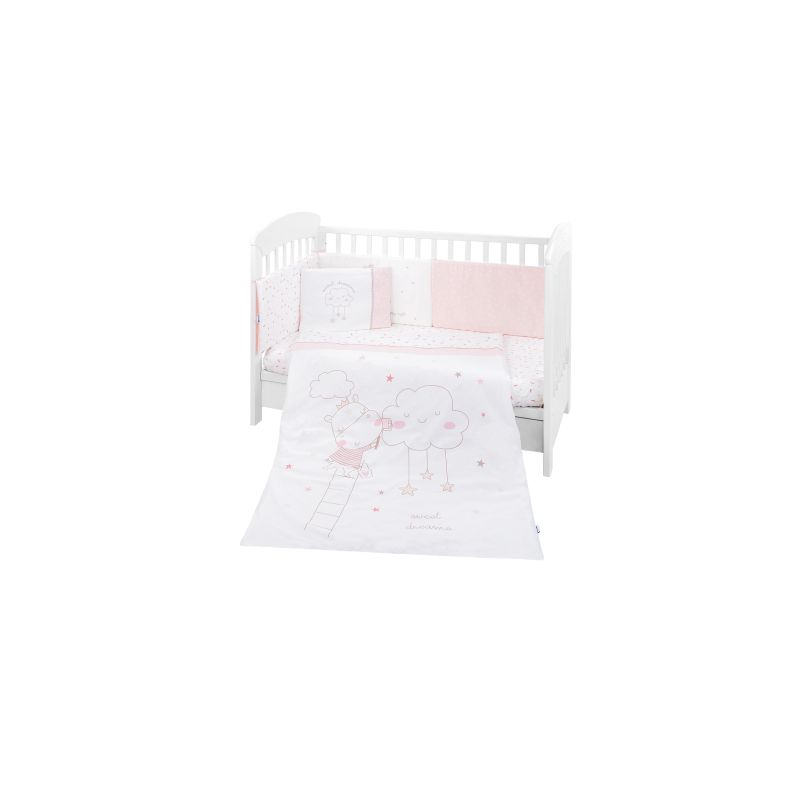 Juego de cama 6 piezas Kikkaboo Hippo Dreams para bebé