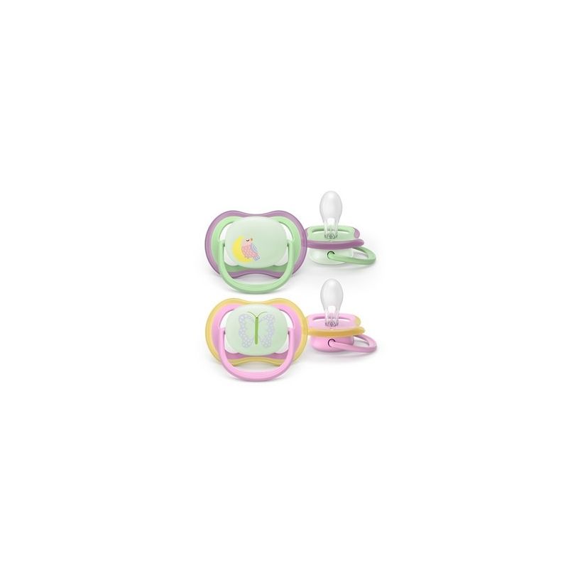 Chupete Philips Avent Ultra Air Night 6-18 meses niña
