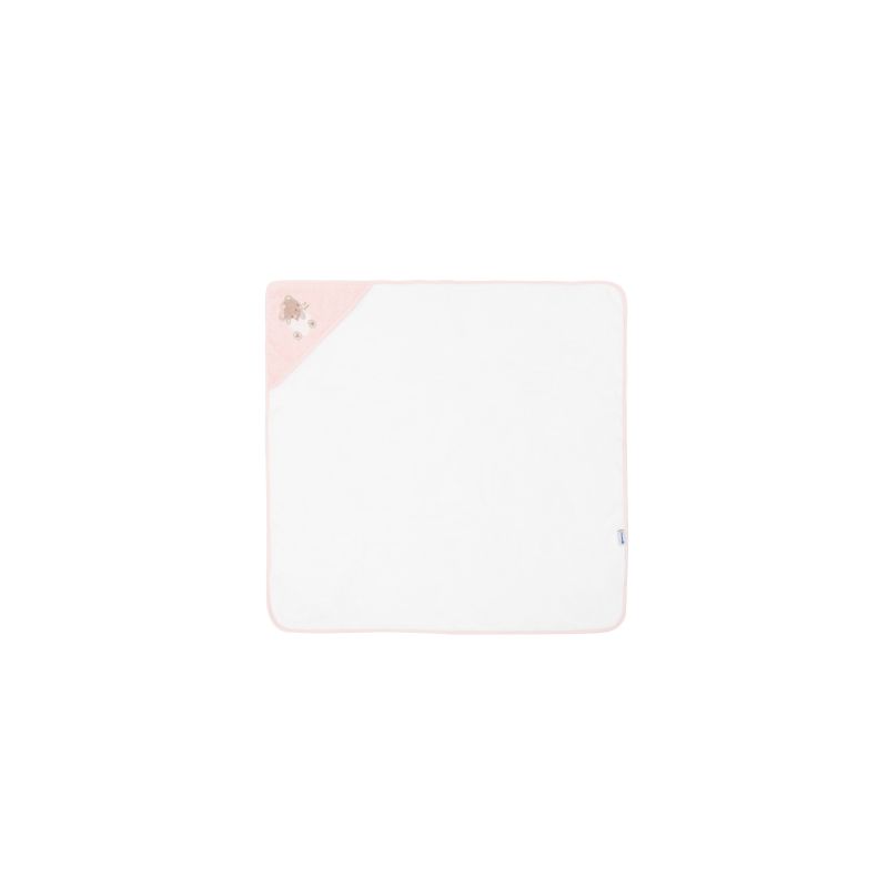 Toalla con Capucha Kikkaboo Dreamy Flight Rosa 90x90 cm