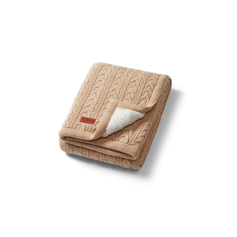 Manta de Algodón Aislante Beige Babyono para Bebés