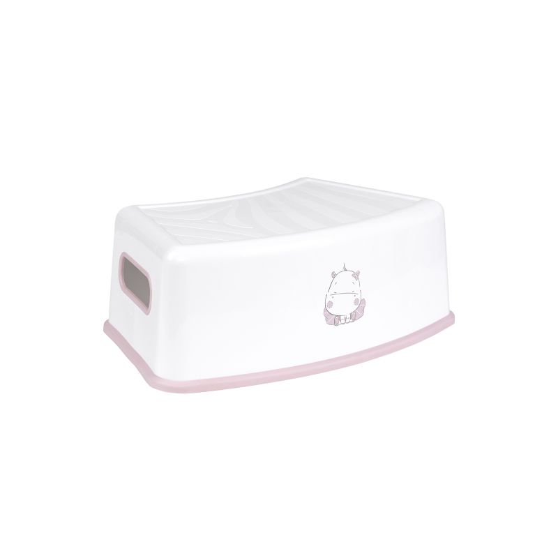 Taburete escalón Hippo Rosa Kikkaboo - Ideal para niños