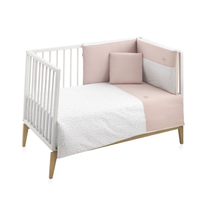 Jgo 2 Pcs.f.nordica Cuna 70 Plumeti Rosa 110x170x3 Cm - Cambrass