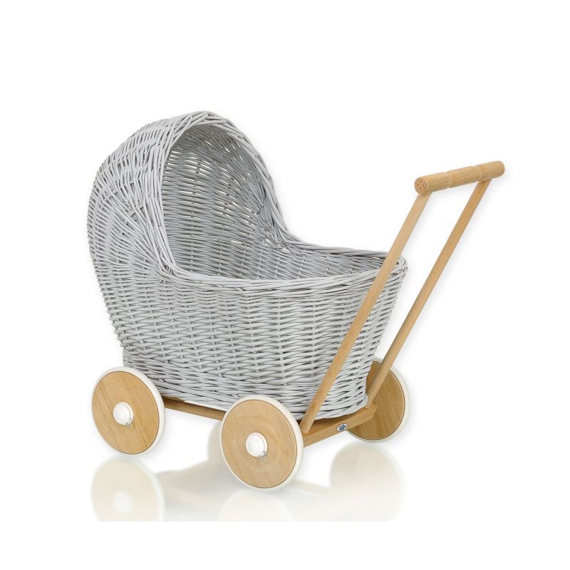 Carrito de Muñecas de Mimbre My Sweet Baby - Gris