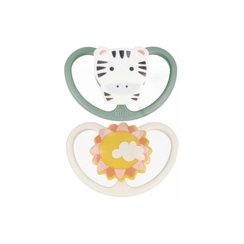 Chupetes Nuk de Silicona - 18-36 meses - 2 unidades