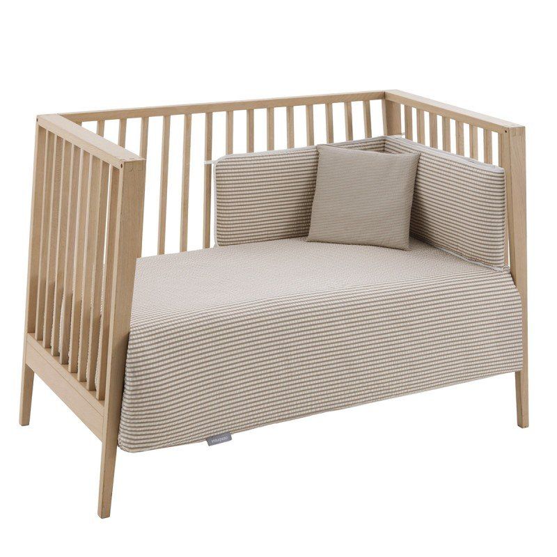 Jgo 2 Pcs.f.nordica Cuna 60 Derby Beige 100x140x3 Cm - Cambrass