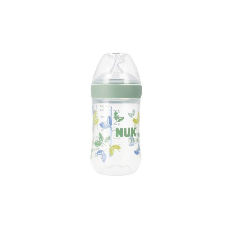 Biberón Nuk Nature Green 260ml - Alimentación Natural para Bebés