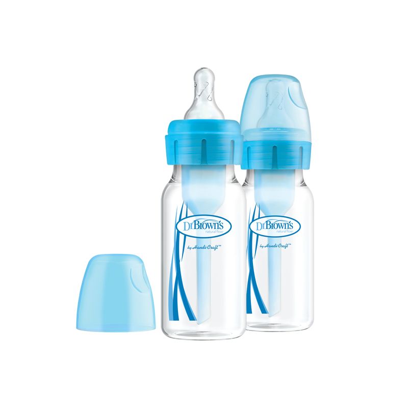 Biberón Dr Brown's Options+ 4 oz/120 ml Azul - Pack 2
