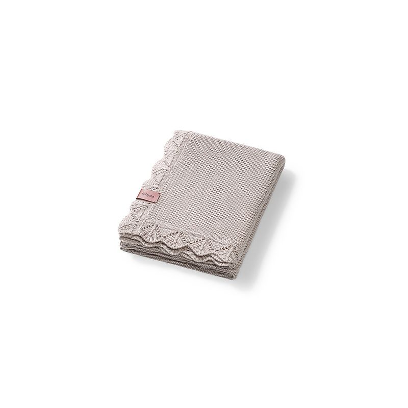 Manta de Bambú Babyono Beige para Bebé - 75 x 100 cm