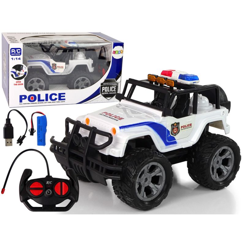 Coche de Control Remoto R/C JEEP Patrulla Policial