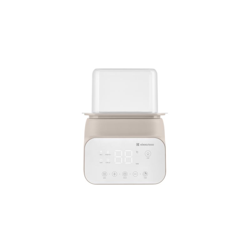 Calentador Doble de Biberones Kikkaboo 4 en 1 Beige