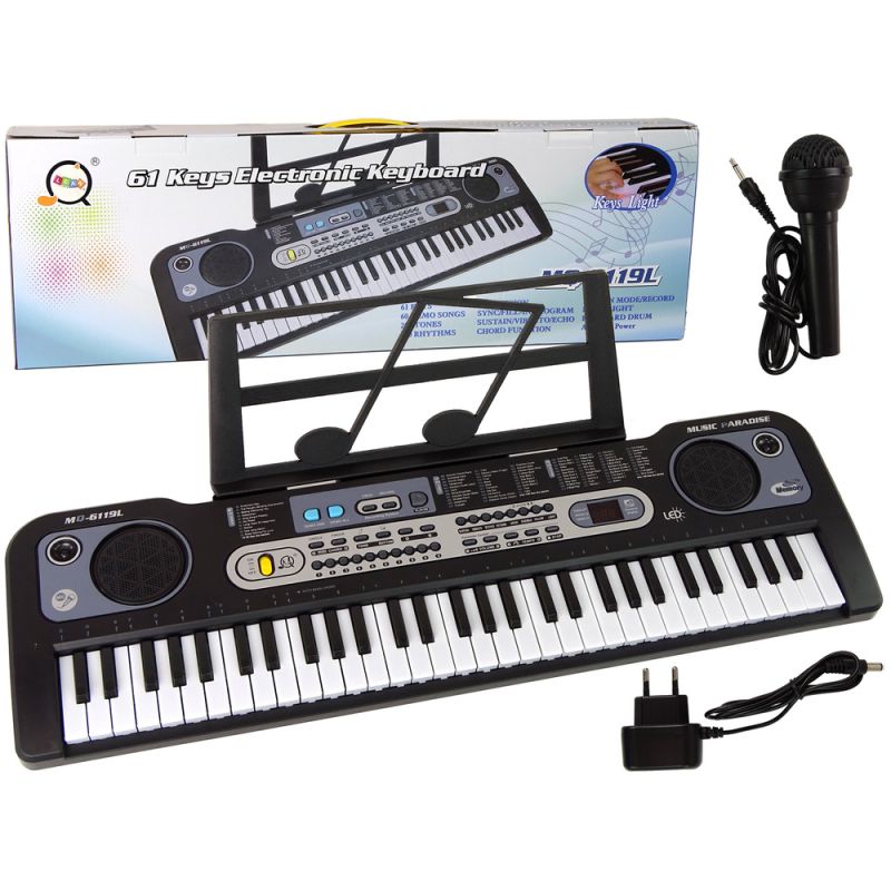 Teclado Musical Infantil con Micrófono y Luces