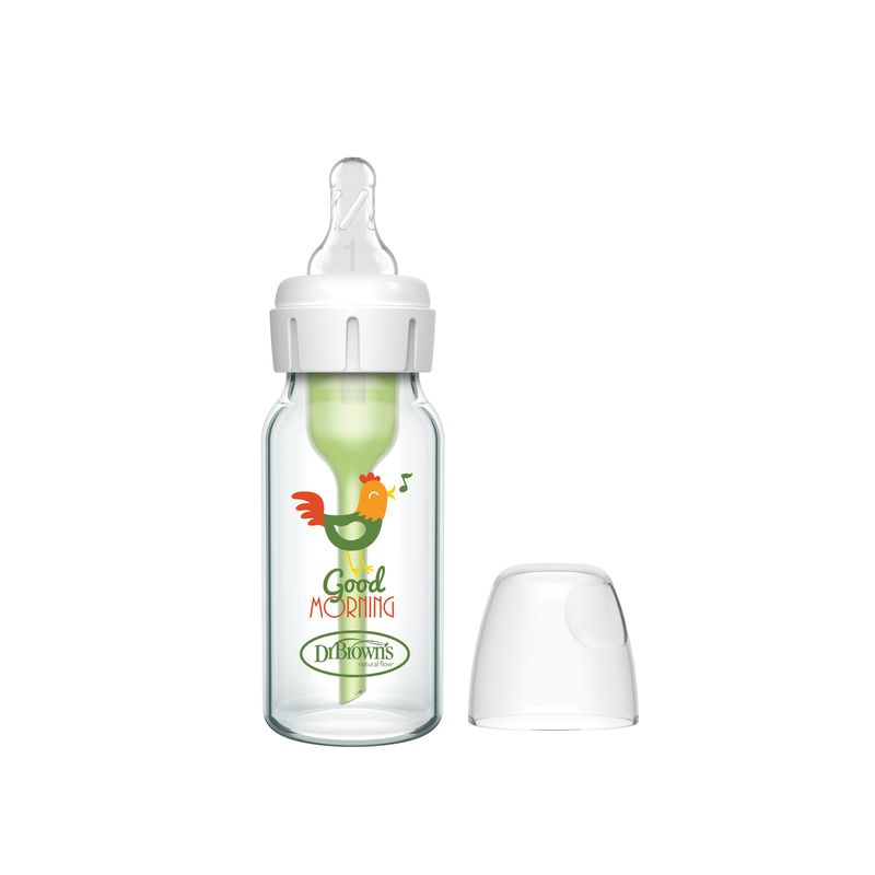 Biberón Dr. Brown's Options+ 120 ml, detalle sistema de ventilación anti-cólico