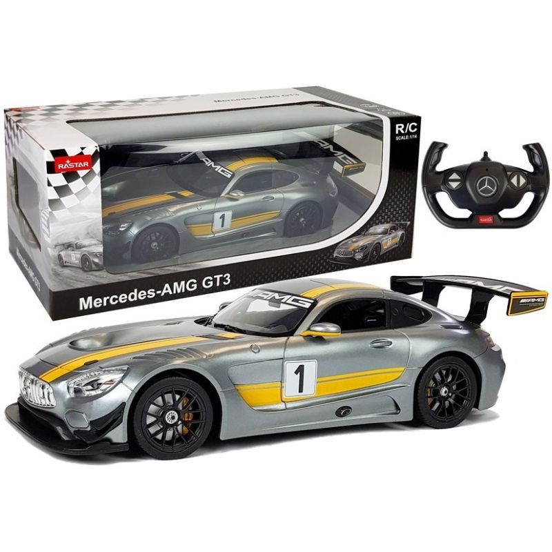 Coche de Control Remoto Mercedes AMG GT3 1:14 Gris