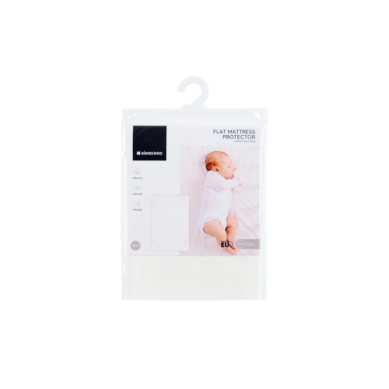 Protector de colchón plano Kikkaboo 70/140 cm para bebé