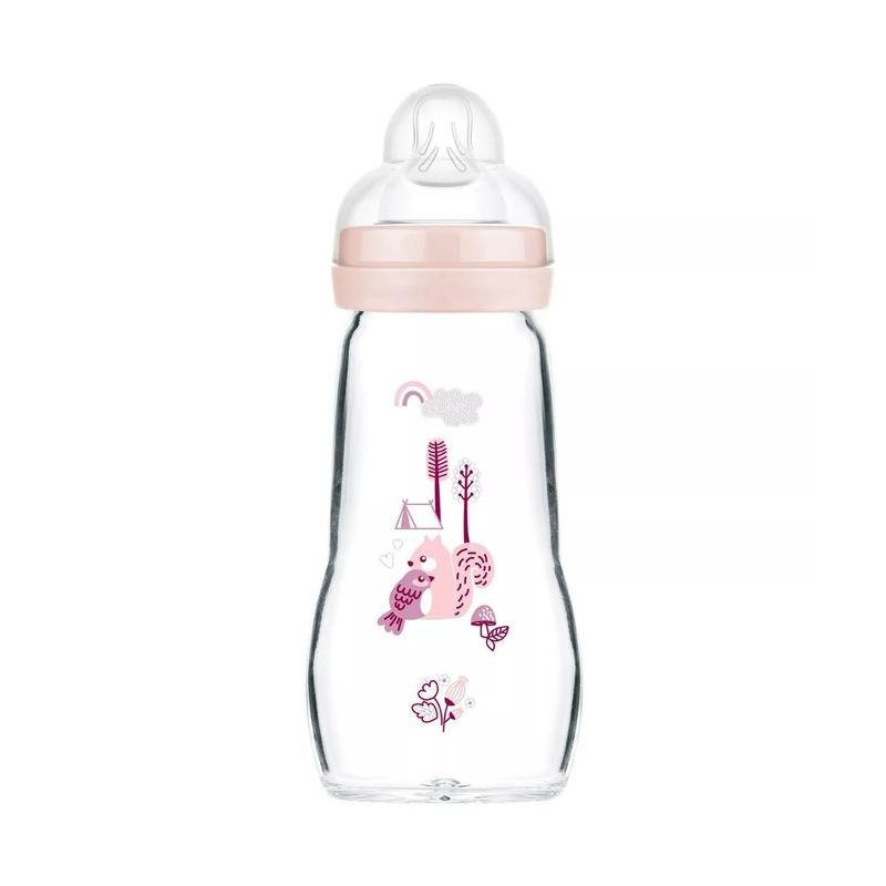 Biberón de Cristal 260ml Mam baby Feel Good Forest Girl