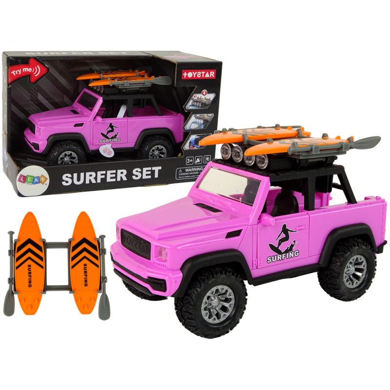 Coche Off-Road 1:14 Con Conducción por Fricción Rosa Surfista
