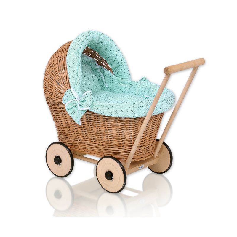 Carrito de muñecas con ropa de My Sweet Baby, natural y encantador