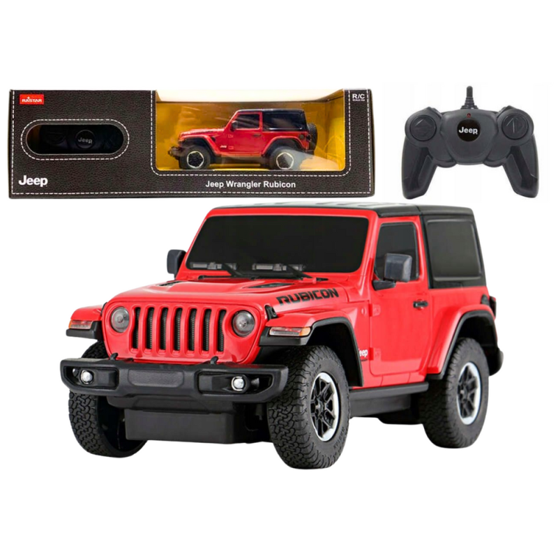Coche RC JEEP Wrangler JL Rubicon Rojo 1:24