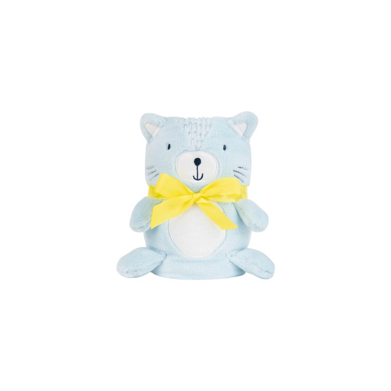 Manta de bebé bordado 3D Cat Kikkaboo - Suave y elegante