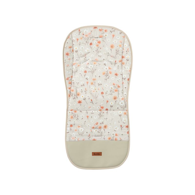 Colchoneta Universal para Carrito Reversible Velvet Bloom Beige – Acolchada y Lavable