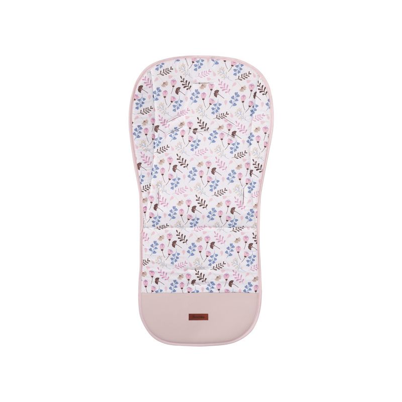 Colchoneta Universal para Carrito Reversible Velvet Twigs Rosa – Acolchada y Lavable