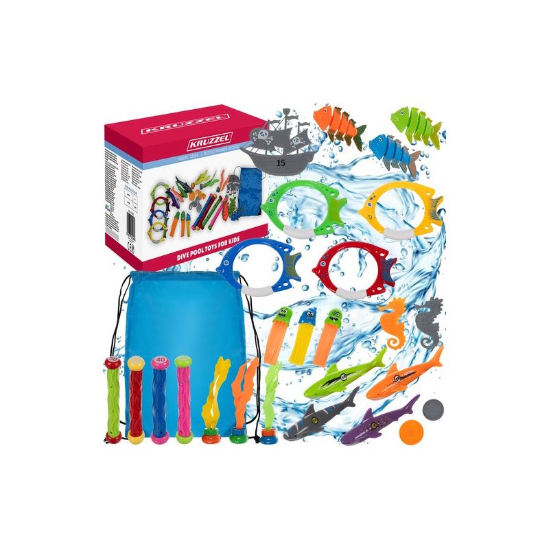Juego de buceo Kruzzel - Set de juguetes para piscina